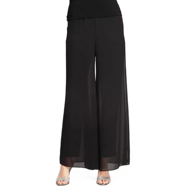 Alex Evenings Womens Straight Leg Dress Pant Plus Petite SizesFull Black Overlay