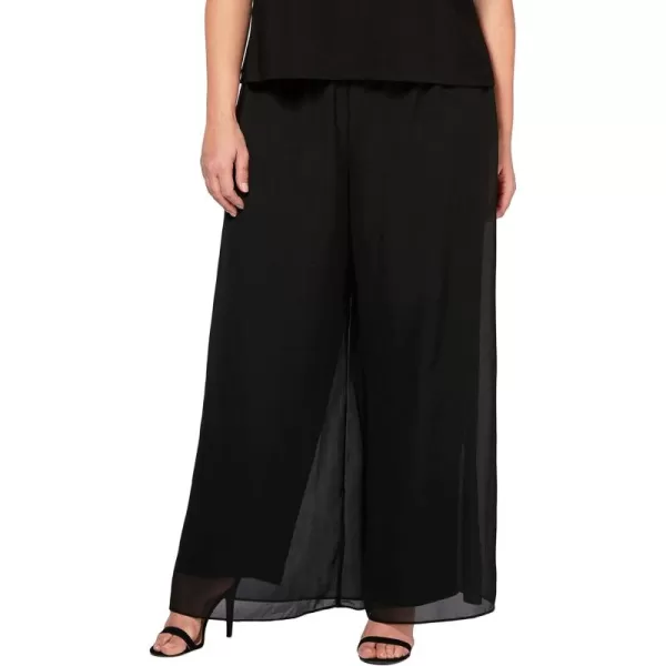 Alex Evenings Womens Straight Leg Dress Pant Plus Petite SizesStraight Black