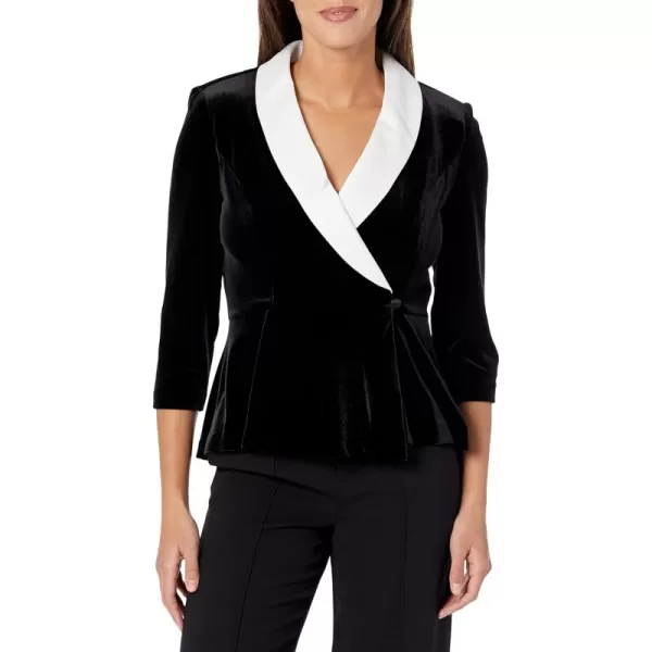 Alex Evenings Womens Velvet Blouse Top Multiple Styles Petite and Regular SizesBlack White