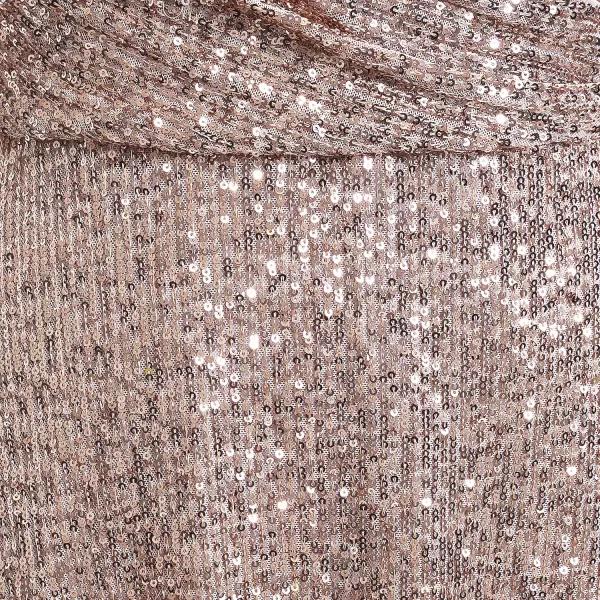 Alex Evenings Womens Size 34 Sleeve Sequin Aline Party Dress Missy Petite PlusLatte
