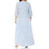 imageAlex Evenings Womens Long Two Piece Mother of The Bride Dress with Lace Jacket Wedding Guest FormalHydrangea