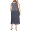 imageAlex Evenings Womens Tea Length Mother of The Bride Jacket Dress Formal Events Wedding Guest Plus SizeSmoke