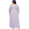 imageAlex Evenings Womens PlusSize Mock Dress with SequinLace BodiceHeather