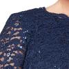 imageAlex Evenings Womens PlusSize Mock Dress with SequinLace BodiceNavy