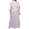 imageAlex Evenings Womens PlusSize Mock Dress with SequinLace BodiceSmokey Orchid Embroidery
