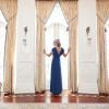 imageAlex Evenings Womens Long Cowl Neckline Mother of The Bride Dress Formal Event Gown Petite and Regular SizesWedgewood