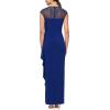imageAlex Evenings Womens Long Dress with Knot Front DetailRoyal