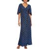 imageAlex Evenings Womens Metallic Knit DressBlackRoyal