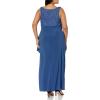imageAlex Evenings Womens PlusSize Lace Bolero Jacket Dress with Side Ruched SkirtWedgewood Lace