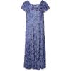 imageAlex Evenings Womens Long Rosette Mother of The Bride Dress with Short Sleeves Wedding Guest Petite and Regular SizesViolet