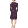 imageAlex Evenings Womens Midi Scoop Neck Shift Dress with Jacket Petite and RegularEggplant