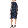 imageAlex Evenings Womens Midi Scoop Neck Shift Dress with Jacket Petite and RegularNavy