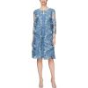 Vintage Blue Large Floral