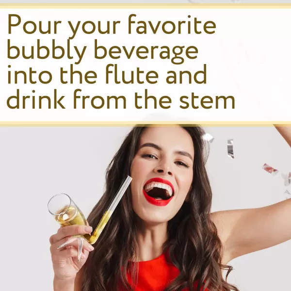imageIMPRESA 10 Pack Champagne Shooter Plastic Glass Set  Champagne Glasses with Stands  Bachelorette Party Favors  Champagne ampamp Prosecco Gifts  Reusable Champ Shooter  New Years Eve Party Supplies