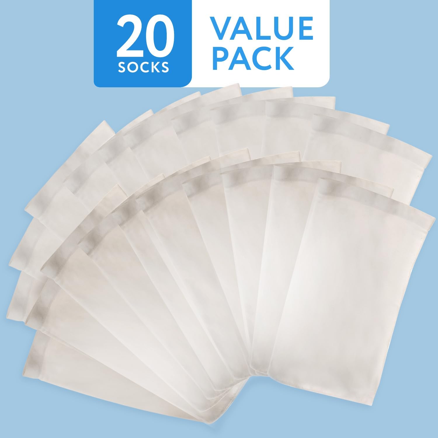 imageIMPRESA 20Pack of Pool Skimmer Socks  Excellent Savers for Pool Baskets and Skimmers  Ideal for Inground or Above Ground Pools  Filters Debris and Other Small Particles