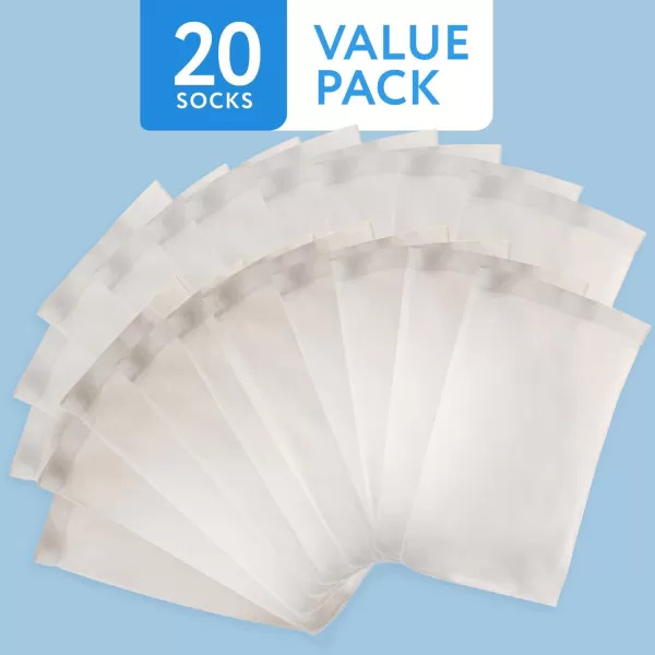 imageIMPRESA 20Pack of Pool Skimmer Socks  Excellent Savers for Pool Baskets and Skimmers  Ideal for Inground or Above Ground Pools  Filters Debris and Other Small Particles