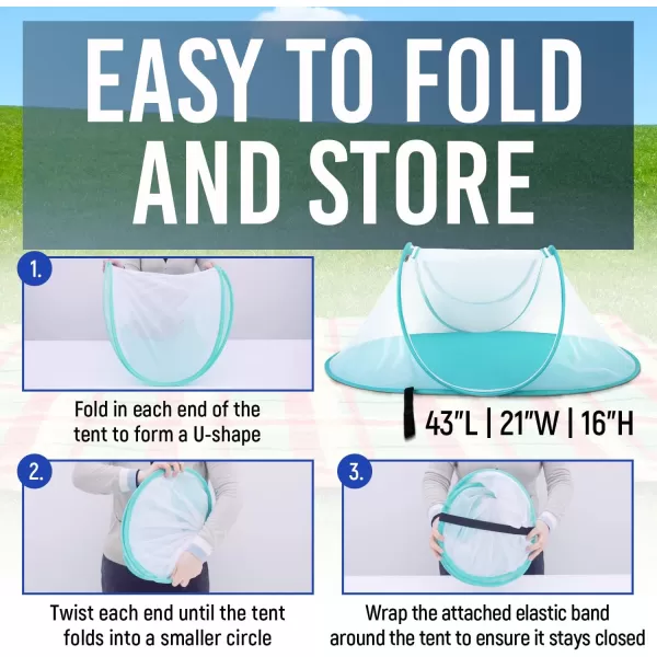 imageIMPRESA 3 Pack Extra Large Tabletop Folding Mesh Food Tent with Easy Access Opening  Superior Stitched Food Covers for Outside Events  Wind Resistant Collapsible Food Cover  Picnic Accessories