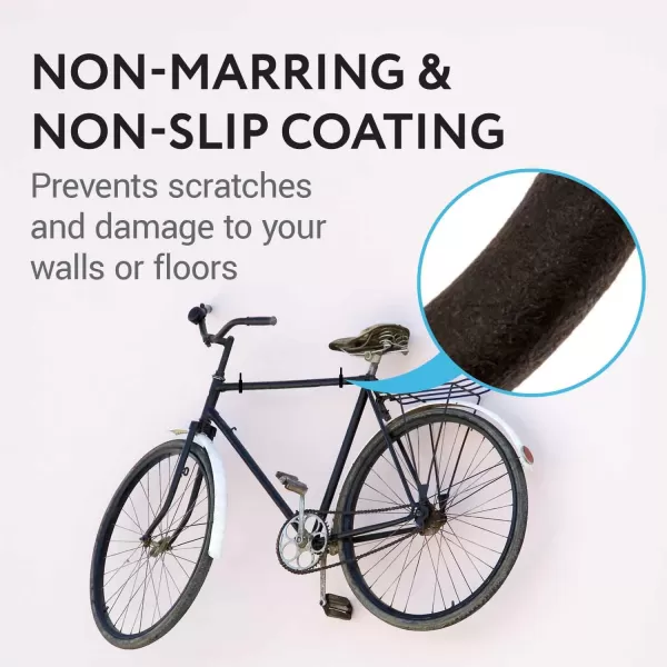 imageIMPRESA 4 Pack Heavy Duty Bike HookHanger  Wide Opening for All Bike Types  Easy OnOff  HooksHangers for Garage Ceiling and Wall Bicycle Storage and Hanging