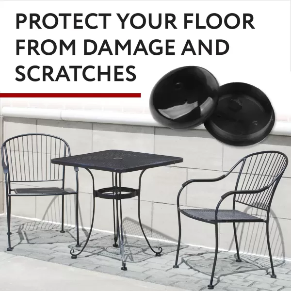 imageImpresa 32 Pack Replacement Wrought Iron Chair Leg Caps 15 Inches Fits 8 Chairs UV Resistant Plastic Outdoor Chair Leg Floor Protectors Ideal for Patio Furniture Tables ampamp Chairs