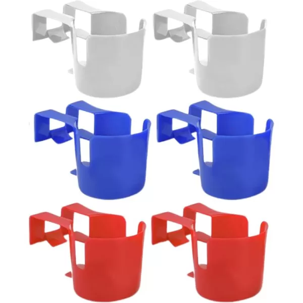 imageImpresa Pool Drink Holders  6 Pack  Swimming Pool Supplies  Above Ground Pool Cup Holders for Drinks  SpillResistant Design and Fits Most Pools Multicolor