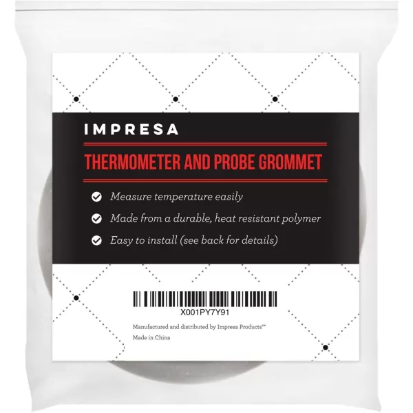 imageIMPRESA 2 Pack Thermometer and Probe Grommet for Grills  Compatible with Weber Smokey Mountain Cookers and More  Compare to Replacement 85037