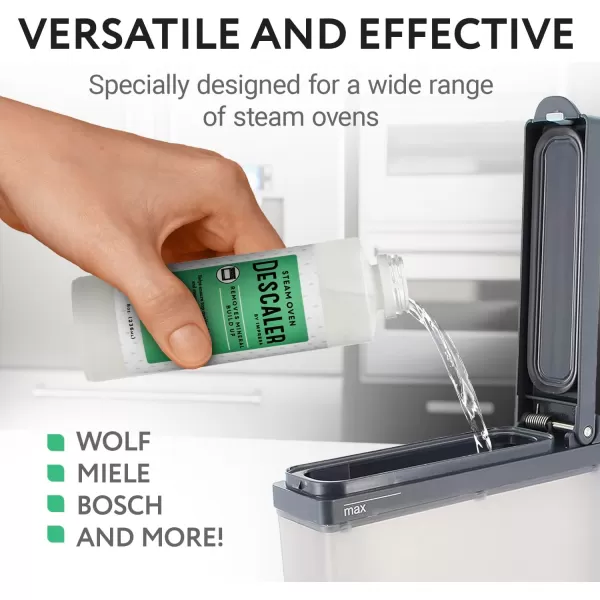 imageIMPRESA Steam OvenSteamer Oven Cleaner and Descaler  Made in USA  Compatible with Wolf Miele Thermador Gaggenau Bosch Smeg