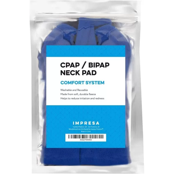 imageImpresa CPAP Neck Pad Cushions  Universal HeadgearMask Head Strap Covers  Compatible with Resmed Airfit P10  F20 Airtouch Dreamwear and Many More Models  Reduces Face and Neck Irritation