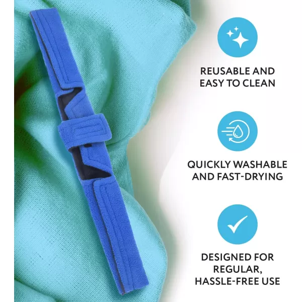 imageImpresa CPAP Neck Pad Cushions  Universal HeadgearMask Head Strap Covers  Compatible with Resmed Airfit P10  F20 Airtouch Dreamwear and Many More Models  Reduces Face and Neck Irritation