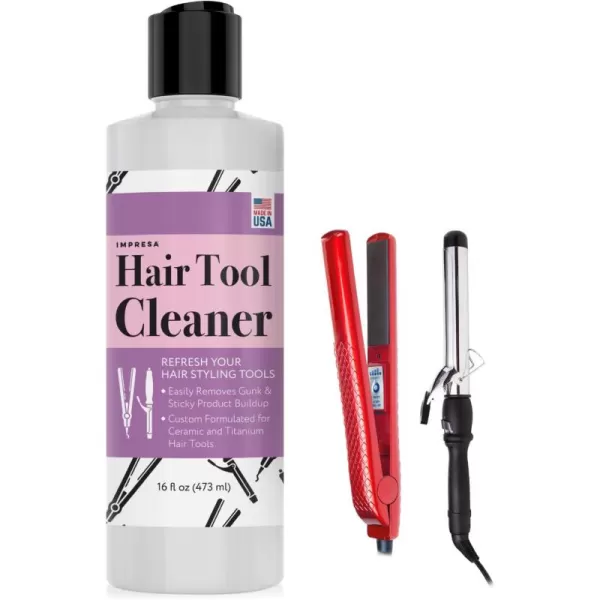 image16oz Iron Cleaner Solution  Keep Styling Tools Working Effectively with Hot Iron Cleaner  Made in USA for Curling ampamp Flat Irons  Cosmetology Supplies