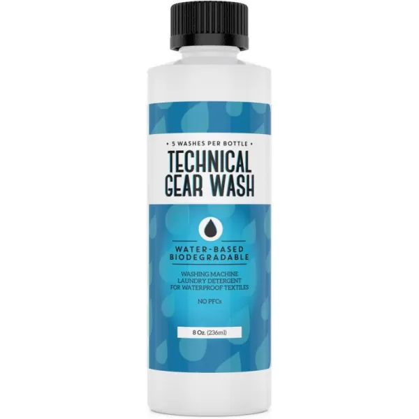 image5 Loads Technical Gear Wash Performance Detergent for Renewed Clothing Appearance  Concentrated ampamp Safe Jacket Detergent to Maintain DWR Gear  Water Repellent Wash for Clothing  USA Made  8 oz