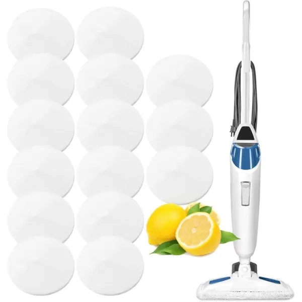 imageIMPRESA 15 Pack Lemon Scented Replacement Steam Mop Citrus Fragrance Scent Discs for Bissell Powerfresh and Symphony Series Including 1940 1806 and 1132 Models