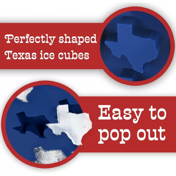 imageIMPRESA 2Pack Texas Ice Cube Tray for Proud Texans  Texas Shaped Ice Cube Tray for Parties  Silicone Mold for Cool Novelty Gifts  Texas America Ice Cube Tray for 6 Cubes  12 Cubes Total