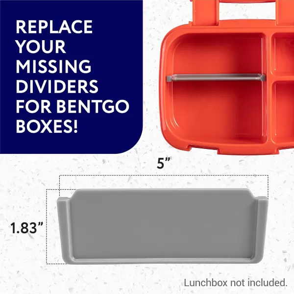 imageIMPRESA 3 Pack Replacement Insert Divider for Bentgo Fresh Modern ampamp Pop Models Food Safe Tray Divider for Bentgo Lunch Box ampamp for Bentgo Adult Lunch Box  Large Bento Box Divider