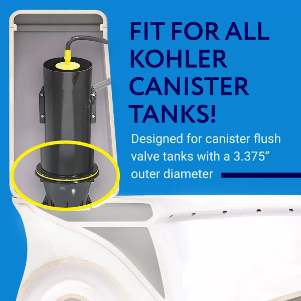 imageIMPRESA 5Pack of Kohler Compatible Canister Flush Valve Seal Replacements for Toilets Equivalent to KGP1059291  Replacement Parts for GP1049291 Tank Canister Gasket Kit