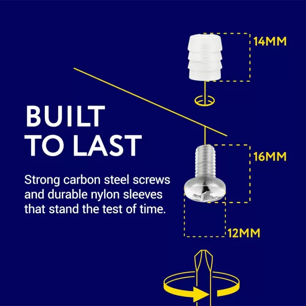 imageIMPRESA Bed Replacement Parts for IKEA Parts 102267 ampamp 105163 10 Screws ampamp 10 Sleeves for IKEA MALM Bed Parts for IKEA HEMNES for SONGESAND ampamp More Kit for IKEA Replacement Parts