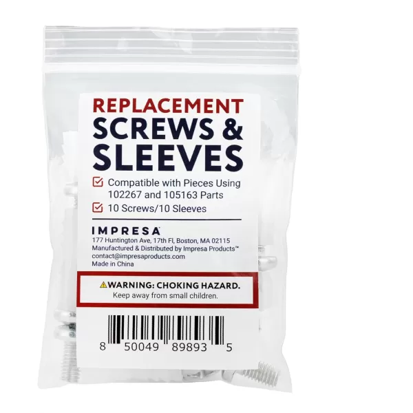 imageIMPRESA Bed Replacement Parts for IKEA Parts 102267 ampamp 105163 10 Screws ampamp 10 Sleeves for IKEA MALM Bed Parts for IKEA HEMNES for SONGESAND ampamp More Kit for IKEA Replacement Parts