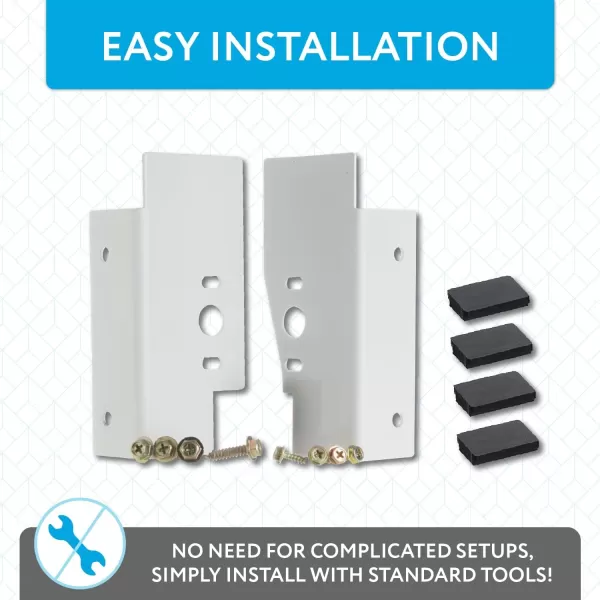 imageIMPRESA Laundry Stacking Kit for 27 Inch Front Load Washer and Dryer  GEGE Compatible  Compare to GEFLSTACK  WE25X10028 Laundry Bracket