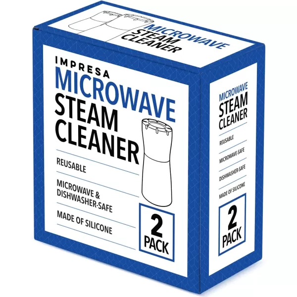 imageIMPRESA OvertheRange 2 Pack Blue Microwave Steam Cleaner for Quick Effortless Cleaning  Device to Make Your Spotless Just Add Vinegar and Water Rid of Grime Odor