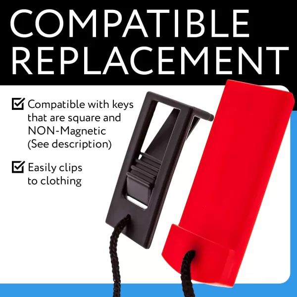 imageImpresa Replacement Treadmill Safety Key for Weslo ProformProForm Nordictrack Lifestyler Horizon Healthrider iFit and More Requiring Square Non  Magnetic Key Comparable to 119038 and 119039