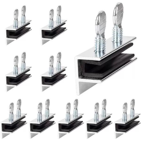 imageImpresa Sliding Door ampamp Window Locks Pack of 10  Window Locks for Sliding Windows ampamp Doors  Easy Installation Window Lock Without Tools  Fits Tracks up to 38 inch  Aluminium Window Security Locks