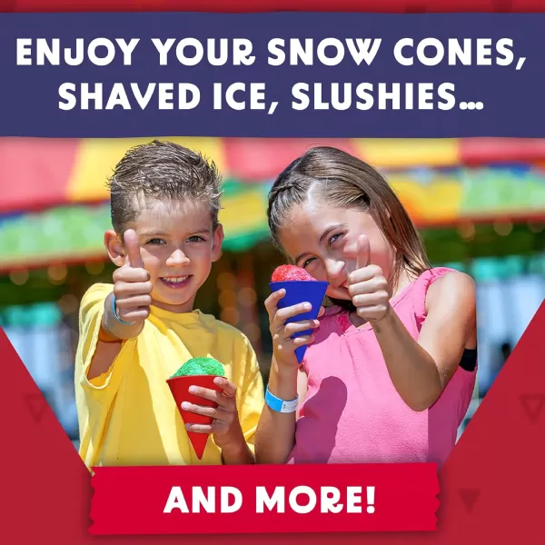 image6 Pack Plastic Reusable Snow Cone Cups for Your Snow Cone Maker  No Leak Durable Shaved Ice Cone Cups  6 oz Snow Cone Cup for Slushies Shaved Ice Syrup or Juice  Family Pack Snow Cone Cups