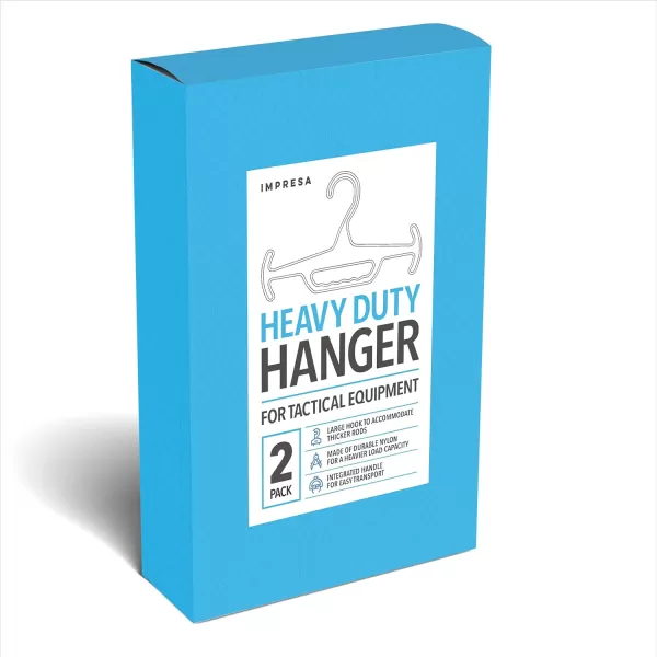imageIMPRESA 2 Pack Heavy Duty Hangers for Law Enforcement Gear  Heavy Load Capacity Body Armor Hanger  Weight Dispersing Hanger for Tactical Gear  MultiPurpose BCDWetsuit Hanger