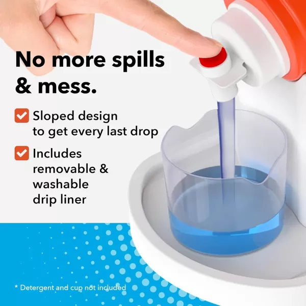 imageIMPRESA 2 Pack Laundry Detergent Holder Fits Most 12Inch Standard Shelves No Spill Detergent Holder for Laundry Room Organization