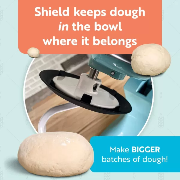 imageIMPRESA 2 PackDough Mixer Shield for KitchenAid Mixer Accessories to Keep Your Machine Clean  Time ampamp Energy Saving Bread Mixer Attachment  Shield Attachment for KitchenAid Dough Hook