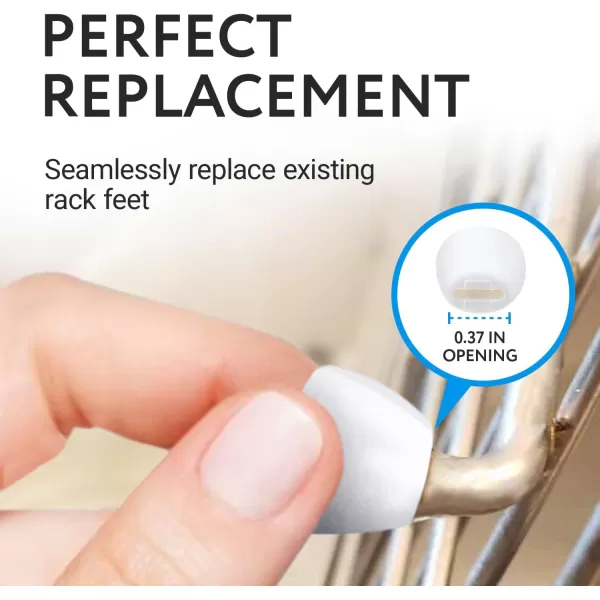 imageIMPRESA 24 Pack Kitchen Sink Rack Feet in White Replacement for Kohler Rack Feet for Part 845440 Compatible with Kohler Kitchen Sink Racks Premium Quality Durable Feet for Long Lasting Stability