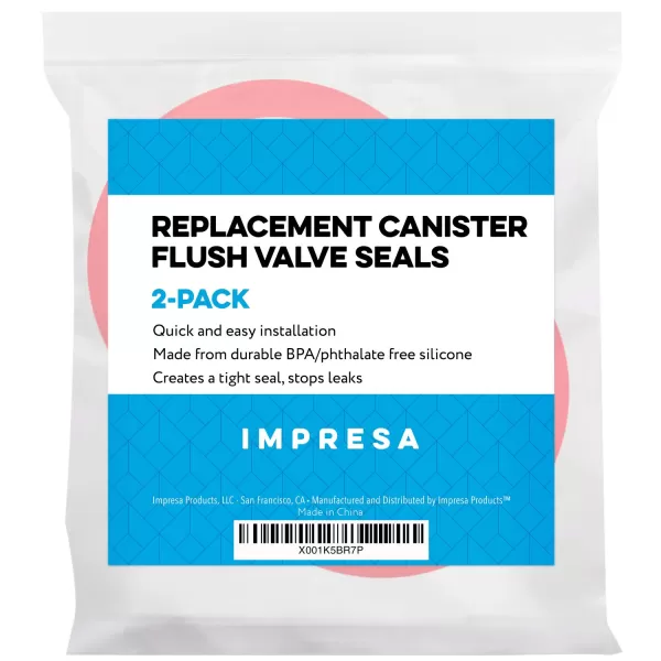 imageIMPRESA 2Pack MansfieldCompatible Flush Valve Seal Replacements for Mansfield 210211 Flush Valves  Equivalent to 6300030