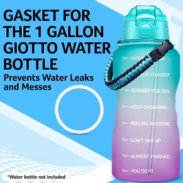 imageIMPRESA 3 Pack 128 oz Bottle Gasket For Giotto Water Bottle 1 Gallon  Tight Seal to Extend Your Water Bottles Life  Water Bottle Gasket Replacement Made with Food Grade Silicone  Gallon Jug