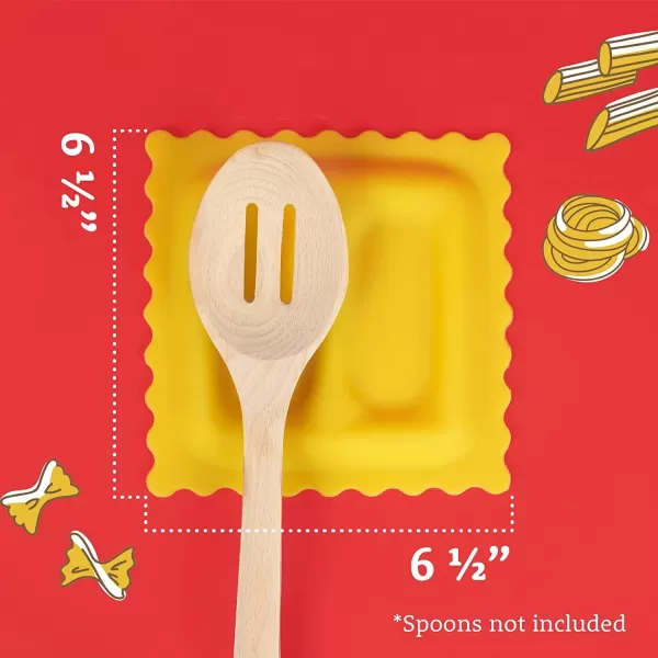 imageIMPRESA Large Ravioli Spoon RestCountertop Kitchen Utensil Holder PastaShaped Spoon Rest Novelty Gift for up to 2 Cooking Spoons  EyeCatching Kitchen ToolsCooking Gadgets to Impress Family65quot