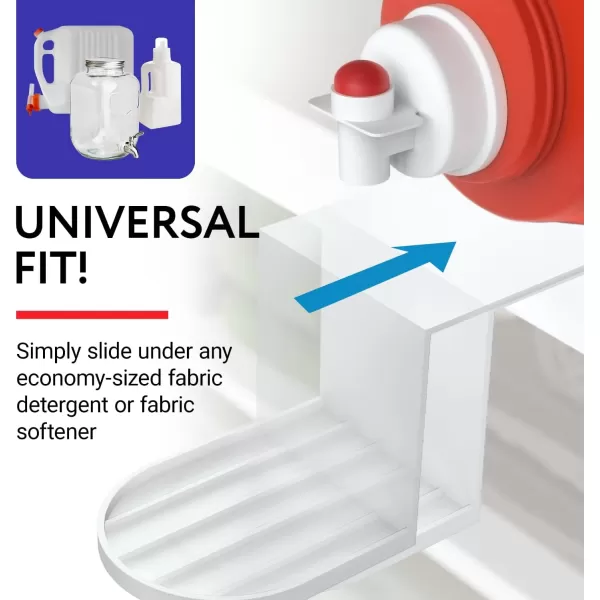 imageIMPRESA Laundry Detergent Drip Catcher 2 Pack  Sturdy Detergent Cup Holder Slides Under Tub  HassleFree Spill Prevention Solution  Keeps Room Tidy  MustHave Laundry Room Accessories