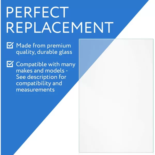 imageImpresa Crisper Glass Replacement Compatible with Frigidaire Model 240350608 24 x 155 in Refrigerator Shelf Glass Insert Refrigerator Shelves to Keep Your Veggies and Fruits Fresh Fridge Upgrades